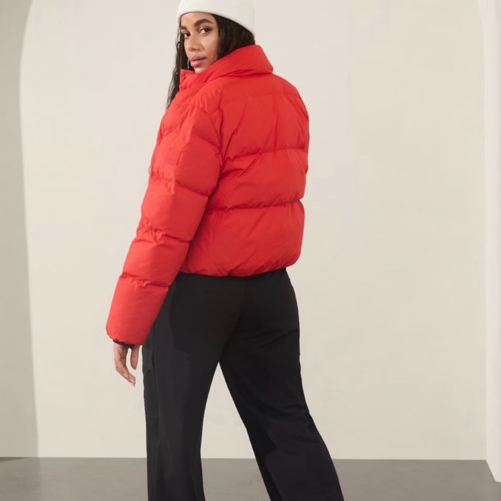 Athleta Summit Cropped Puffer Jacket Winter Down … - image 2